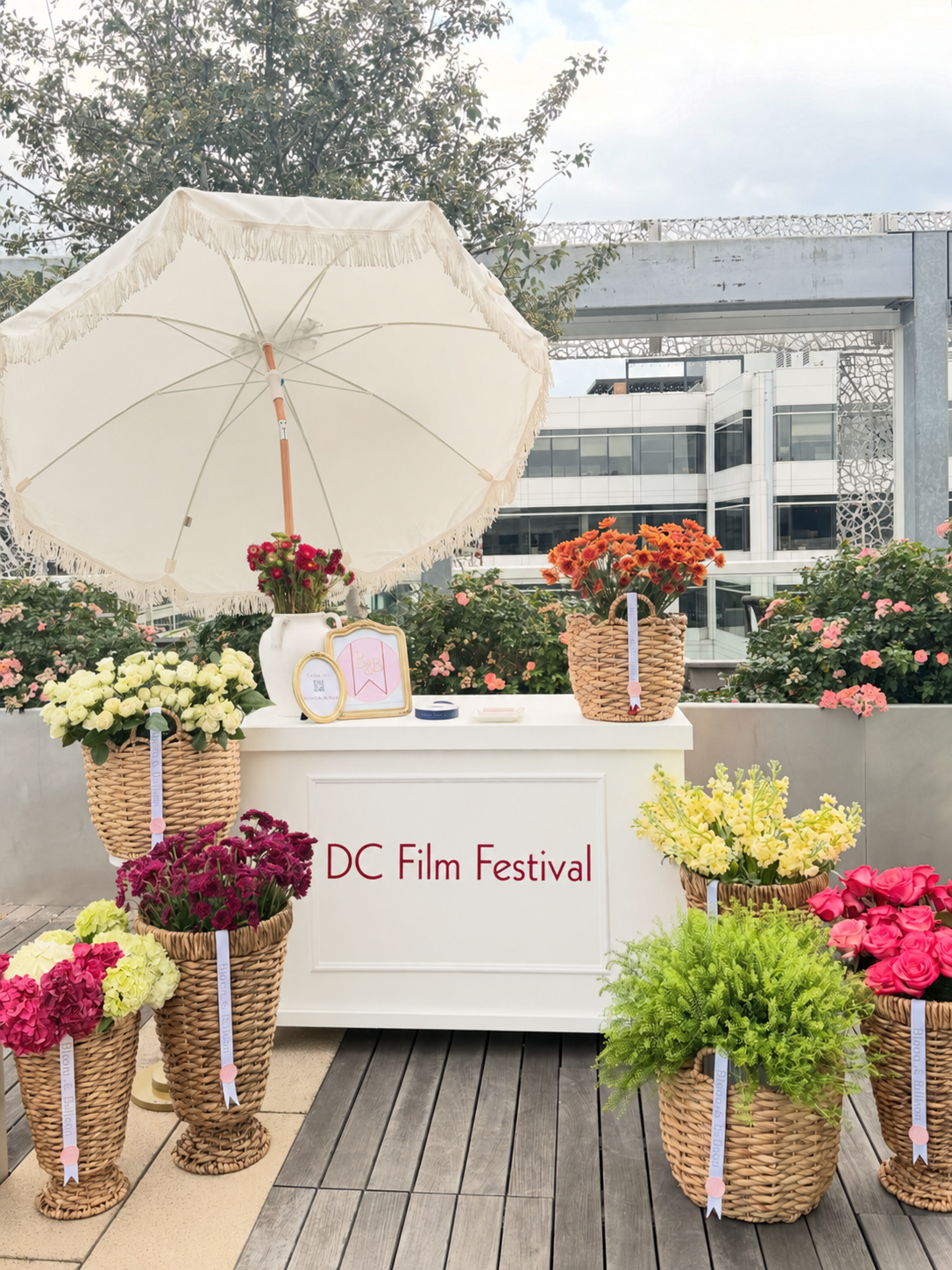 Bloom & Balloon flower bar at the DC Film Festival